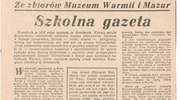 W „Gazecie Olsztyńskiej” (cykl Ze zbiorów Muzeum Warmii i Mazur) ukazał się artykuł Marlety Bułatek. 