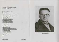Wieczór zamkowy z cyklu „Życiorysy”: Jerzy Antoniewicz (1919–1970). 