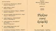 Wystawa – Piękno starej książki  