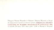 Wystawa – Odkrycia archeologiczne na Warmii i Mazurach w XXX – leciu PRL