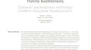 Wieczory zamkowe - cykl "Olsztyńscy uczeni"