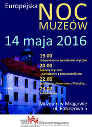 Europejska Noc Muzeów w Muzeum w Mrągowie
