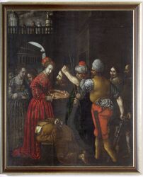 Ścięcie św. Jana Chrzciciela
nieustalony malarz
pierwsza ćwierć XVII w.
olej, płótno
121 x 106 cm
