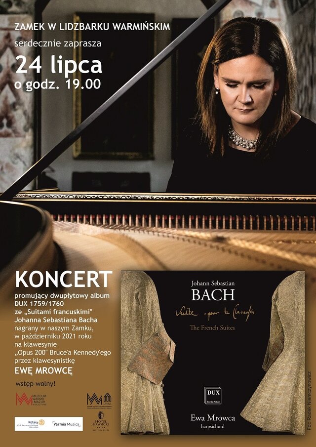 Johan Sebastian Bach - koncert w lidzbarskim zamku.   - full image