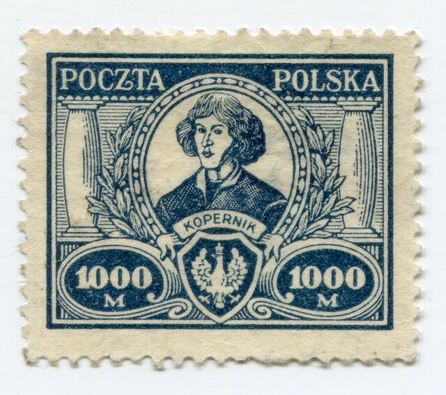 Jubileusz Kopernika na znaczkach pocztowych - full image