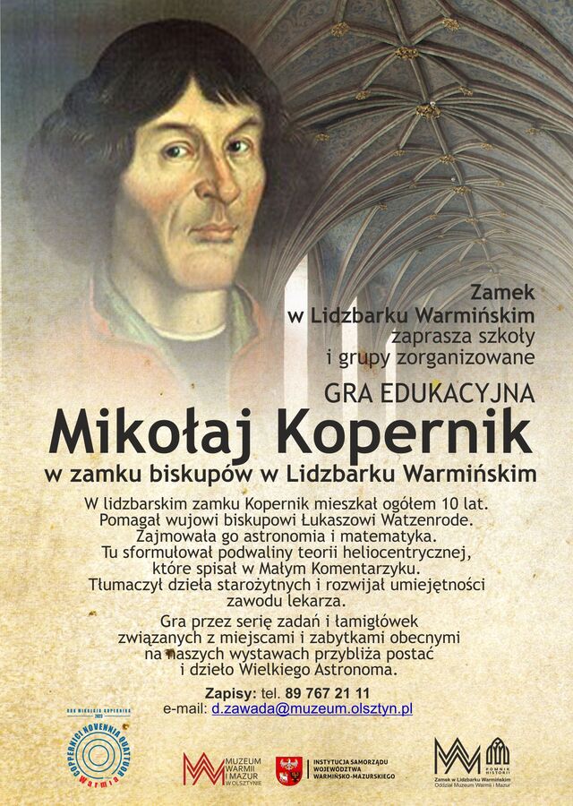 Gra edukacyjna:„Mikołaj Kopernik w zamku biskupów w Lidzbarku Warmińskim” - full image