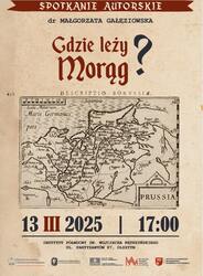 Spotkanie autorskie - „Gdzie leży Morąg?”