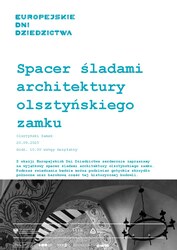 Spacer śladami architektury olsztyńskiego zamku