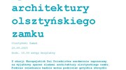 Spacer śladami architektury olsztyńskiego zamku